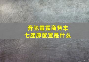 奔驰雷霆商务车七座原配置是什么