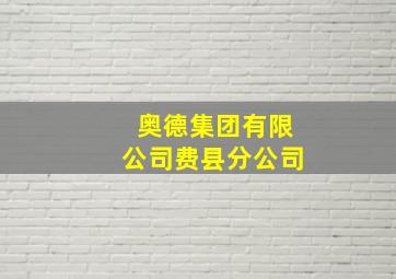 奥德集团有限公司费县分公司