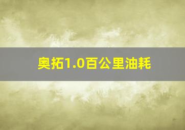 奥拓1.0百公里油耗