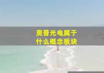 奥普光电属于什么概念板块