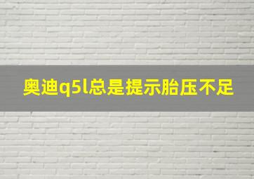 奥迪q5l总是提示胎压不足