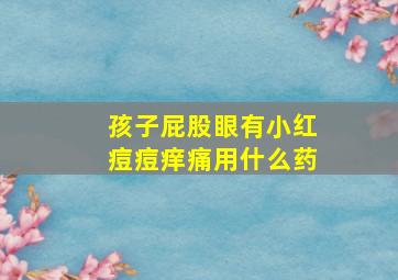 孩子屁股眼有小红痘痘痒痛用什么药