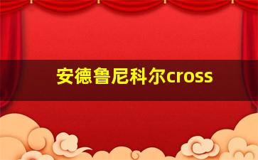 安德鲁尼科尔cross