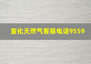 宣化天然气客服电话9559