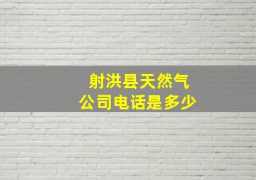 射洪县天然气公司电话是多少