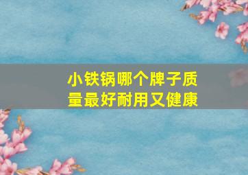 小铁锅哪个牌子质量最好耐用又健康