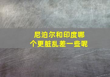 尼泊尔和印度哪个更脏乱差一些呢