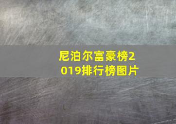 尼泊尔富豪榜2019排行榜图片