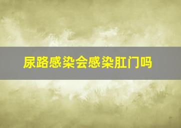 尿路感染会感染肛门吗