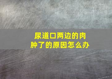 尿道口两边的肉肿了的原因怎么办