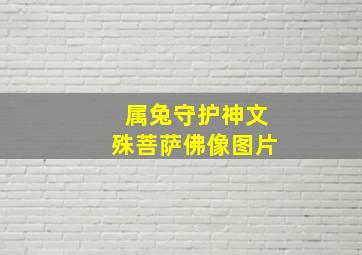 属兔守护神文殊菩萨佛像图片