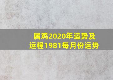 属鸡2020年运势及运程1981每月份运势