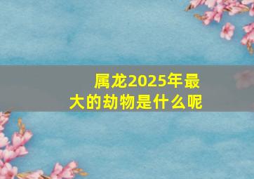 属龙2025年最大的劫物是什么呢