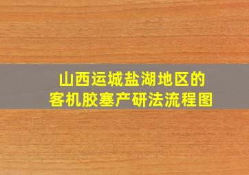 山西运城盐湖地区的客机胶塞产研法流程图