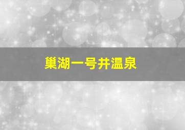 巢湖一号井温泉