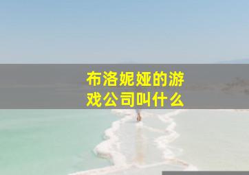 布洛妮娅的游戏公司叫什么