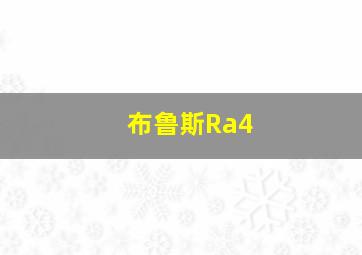 布鲁斯Ra4