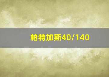 帕特加斯40/140