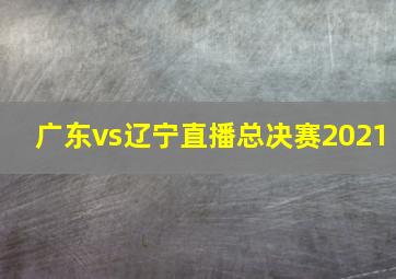 广东vs辽宁直播总决赛2021