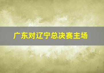 广东对辽宁总决赛主场