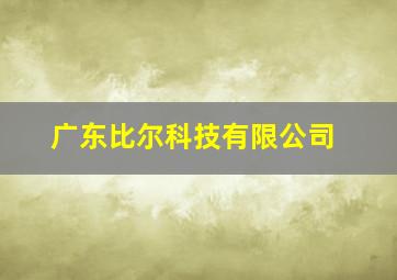 广东比尔科技有限公司