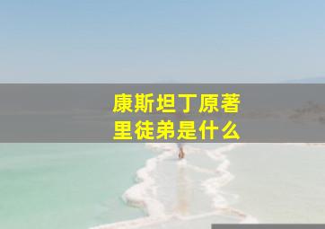 康斯坦丁原著里徒弟是什么