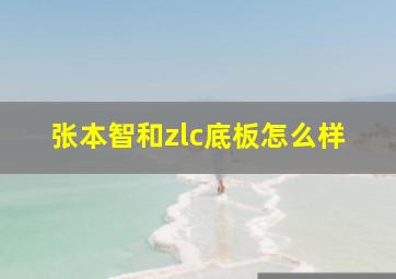 张本智和zlc底板怎么样