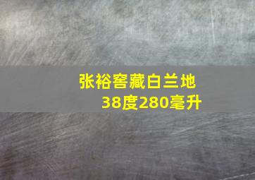 张裕窖藏白兰地38度280毫升