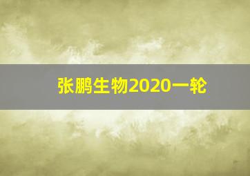 张鹏生物2020一轮