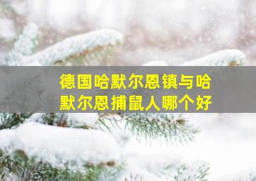 德国哈默尔恩镇与哈默尔恩捕鼠人哪个好