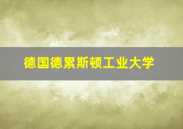 德国德累斯顿工业大学