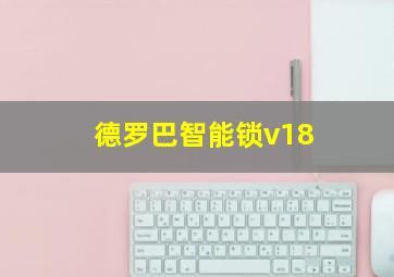 德罗巴智能锁v18