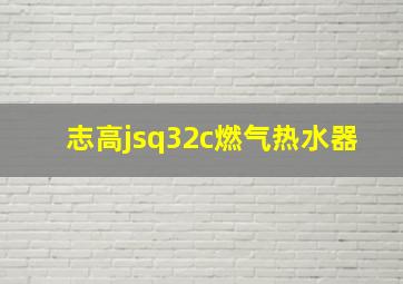 志高jsq32c燃气热水器