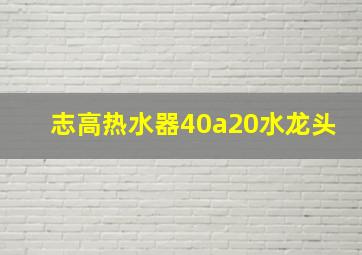 志高热水器40a20水龙头