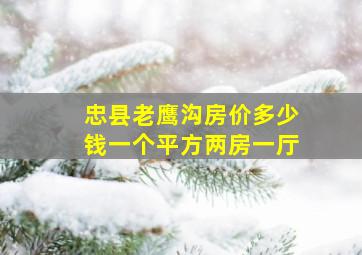 忠县老鹰沟房价多少钱一个平方两房一厅