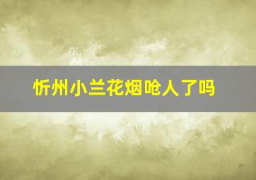 忻州小兰花烟呛人了吗