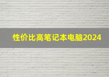 性价比高笔记本电脑2024