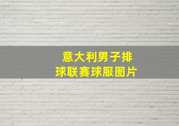 意大利男子排球联赛球服图片