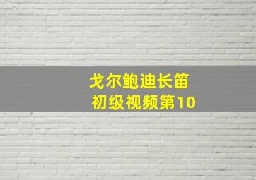 戈尔鲍迪长笛初级视频第10