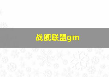 战舰联盟gm