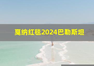 戛纳红毯2024巴勒斯坦