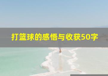 打篮球的感悟与收获50字