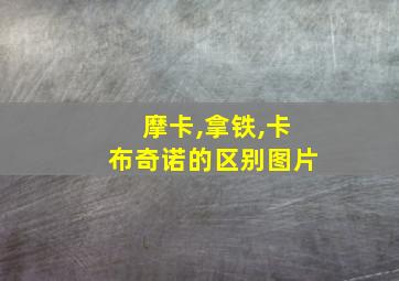 摩卡,拿铁,卡布奇诺的区别图片