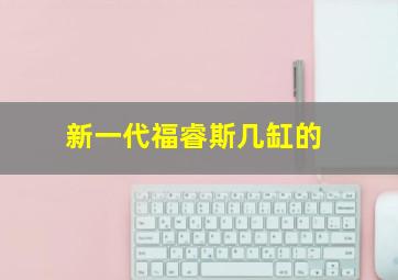 新一代福睿斯几缸的