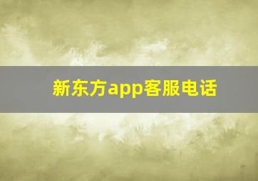 新东方app客服电话