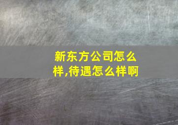 新东方公司怎么样,待遇怎么样啊