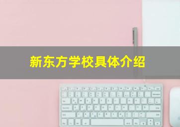 新东方学校具体介绍