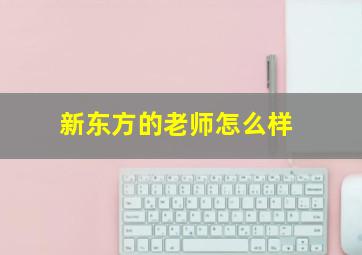 新东方的老师怎么样