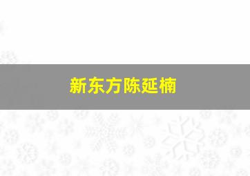 新东方陈延楠