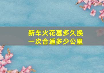 新车火花塞多久换一次合适多少公里